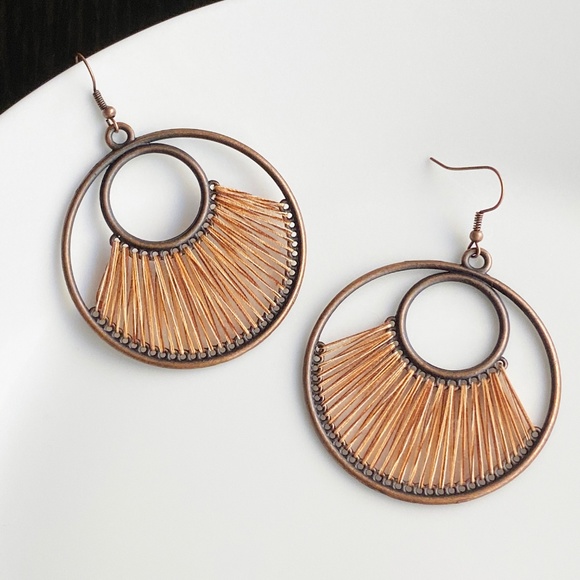 NEW "Dawn" Bronze Earrings (Brown) - Picture 3 of 7